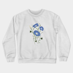 Morning Glory Flowers Crewneck Sweatshirt